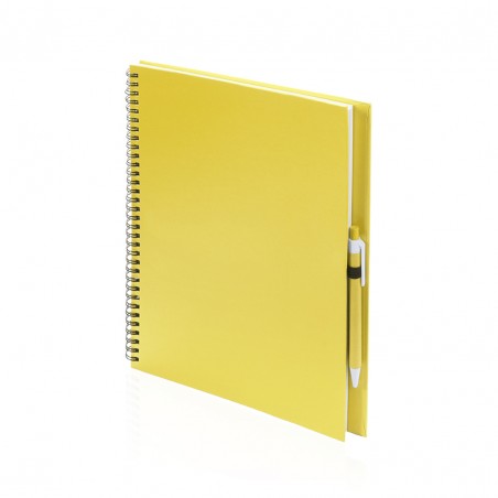 CARNET A4 ET STYLO RECYCLÉS "TECNAR" - Carnets personnalisés - SIP19