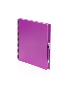 CARNET A4 ET STYLO RECYCLÉS "TECNAR" - Carnets personnalisés - SIP19