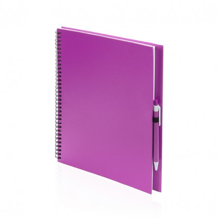 CARNET A4 ET STYLO RECYCLÉS "TECNAR" - Carnets personnalisés - SIP19