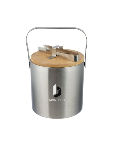 SEAU À GLACE DOUBLE PAROI PERSONNALISABLE EN ACIER INOX "FENWICK"
