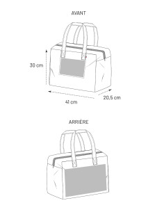 Sac week-end made in France personnalisé 275G "FELIX" | SIP19