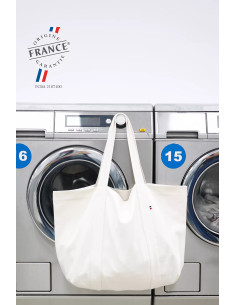 Sac cabas XL MIF personnalisé en coton recyclé "TRISTAN XL" | SIP19