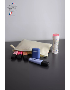 Trousse personnalisable made in France en coton bio 150G "MAÉ" | SIP19