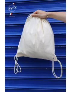 Sac à dos cordelettes personnalisé made in France 150G "CÔME" | SIP19