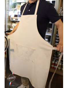 Tablier long MIF personnalisable en coton bio 275G "TANGUY | SIP19