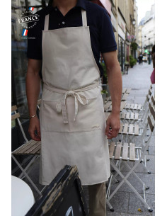 Tablier long MIF personnalisable en coton bio 275G "TANGUY | SIP19