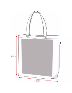 Sac shopping made in France personnalisé en coton 170G "TRISTAN" | SIP19