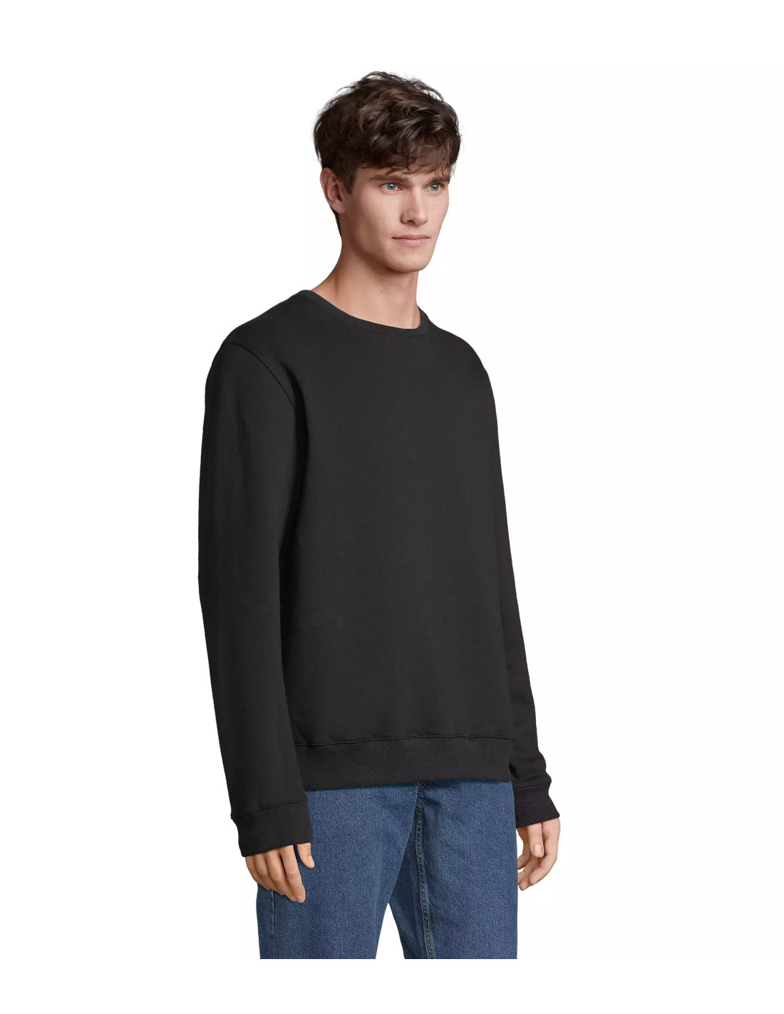 Sweat-shirt col rond MIF personnalisé en coton bio 300G "ALIX" | SIP19