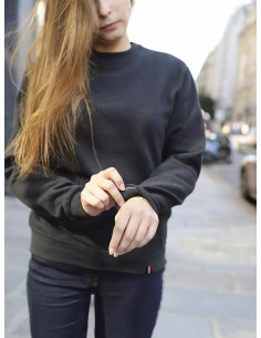 Sweat-shirt col rond MIF personnalisé en coton bio 300G "ALIX" | SIP19
