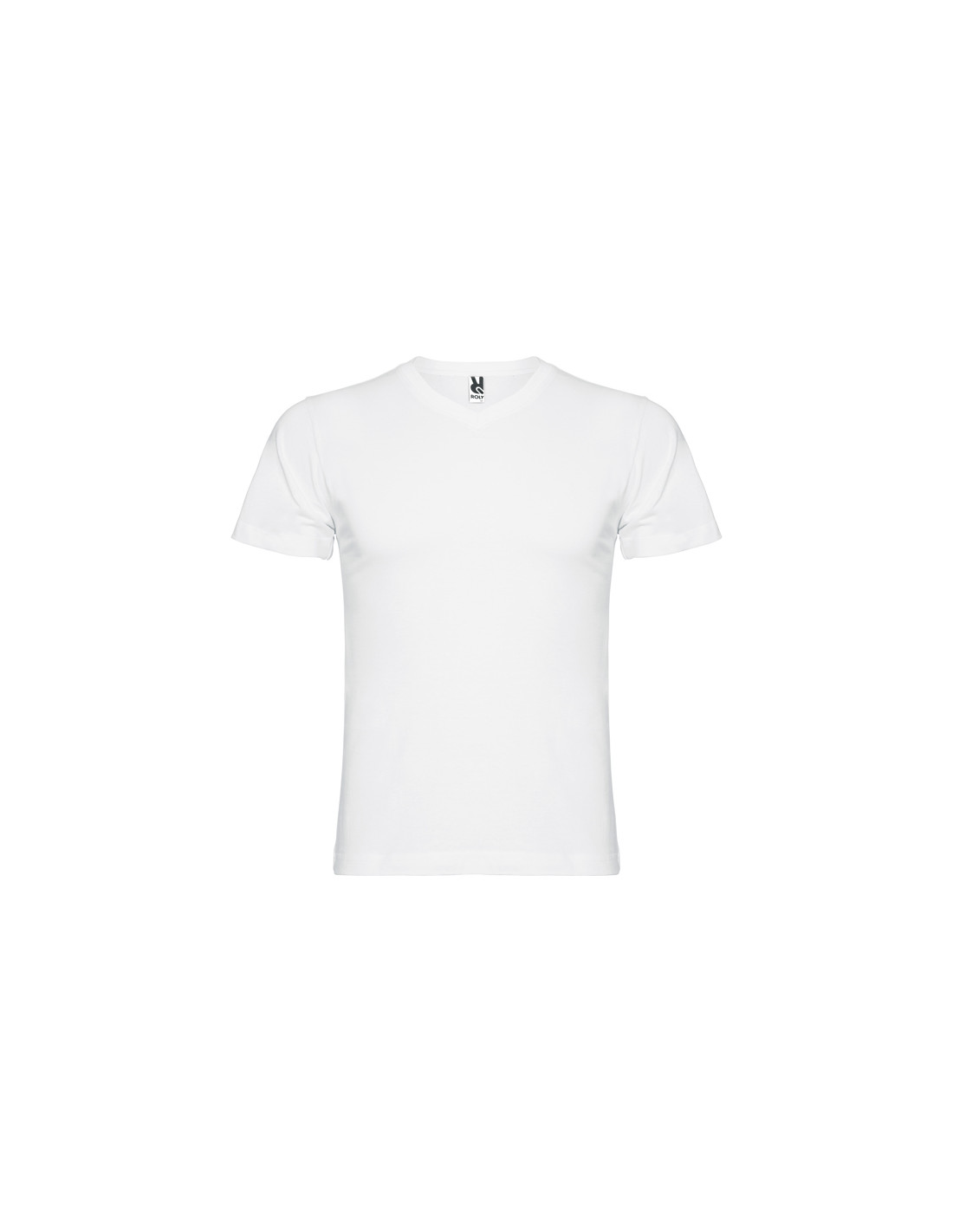 T-shirt à col V personnalisable en coton pour homme "SAMOYEDO" | SIP19