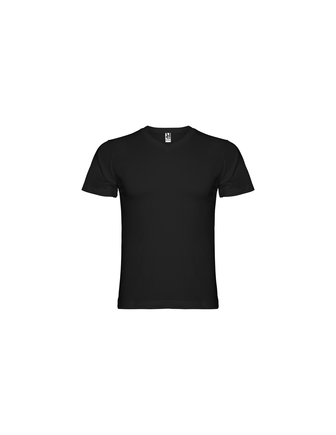 T-shirt à col V personnalisable en coton pour homme "SAMOYEDO" | SIP19