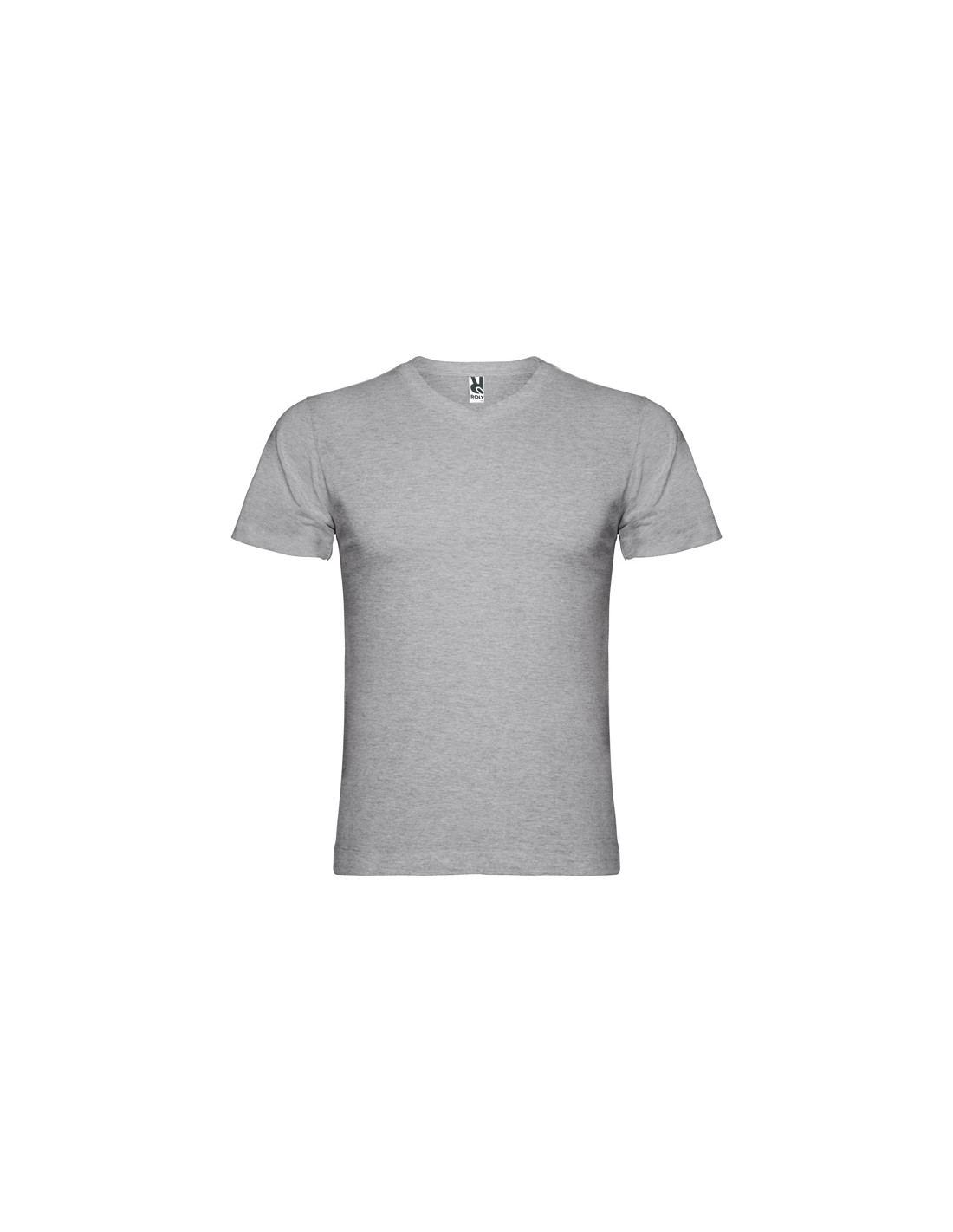T-shirt à col V personnalisable en coton pour homme "SAMOYEDO" | SIP19