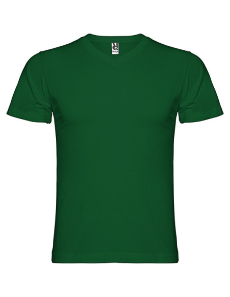 T-shirt à col V personnalisable en coton pour homme "SAMOYEDO" | SIP19