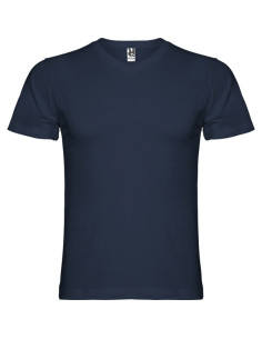 T-shirt à col V personnalisable en coton pour homme "SAMOYEDO" | SIP19