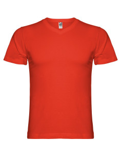 T-shirt à col V personnalisable en coton pour homme "SAMOYEDO" | SIP19
