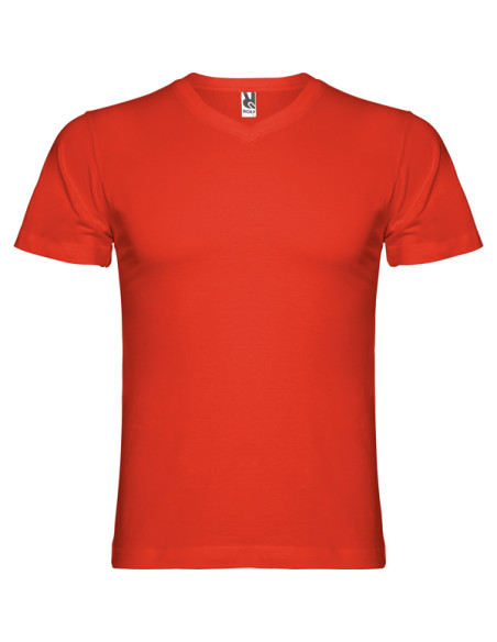 T-shirt à col V personnalisable en coton pour homme "SAMOYEDO" | SIP19