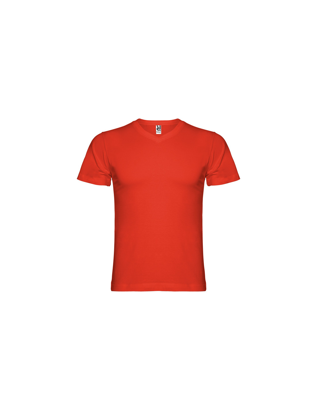 T-shirt à col V personnalisable en coton pour homme "SAMOYEDO" | SIP19