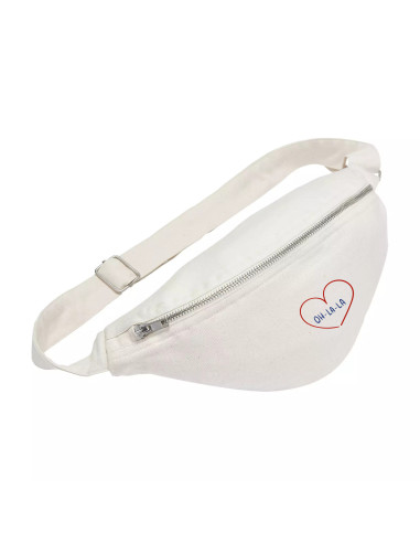 SAC BANANE PERSONNALISABLE MADE IN FRANCE EN COTON RECYCLÉ 275G "CLOVIS"