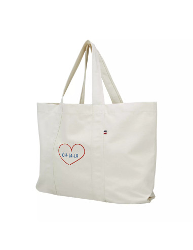 SAC CABAS XL MADE IN FRANCE PERSONNALISÉ EN COTON RECYCLÉ 275G "TRISTAN XL" 62x37cm