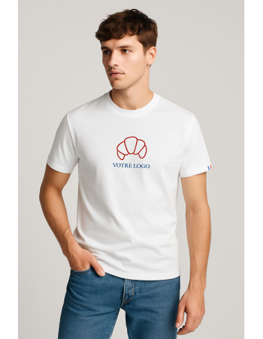 T-SHIRT UNISEXE MADE IN FRANCE PERSONNALISÉ EN COTON BIO 170G "SACHA"