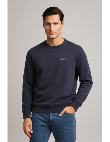 SWEAT COL ROND MADE IN FRANCE PERSONNALISÉ COTON BIO 300G "ALIX"