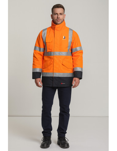 PARKA PERSONNALISABLE HOMME 4-EN-1 HAUTE VISIBILITÉ 180G "DOCKYARD"
