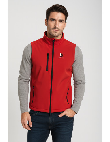 GILET SOFTSHELL UNISEXE 2 COUCHES À PERSONNALISER 320G "GLASGOW"