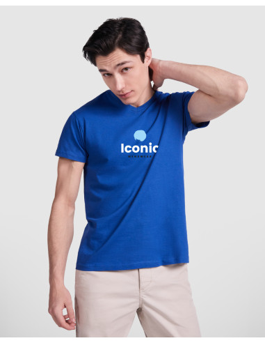 T-SHIRT COL V PERSONNALISABLE EN COTON 155G "SAMOYEDO"