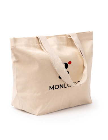 GRAND SAC SHOPPING PERSONNALISÉ COTON RECYCLÉ 330G "BRAGI" 35x52x18cm