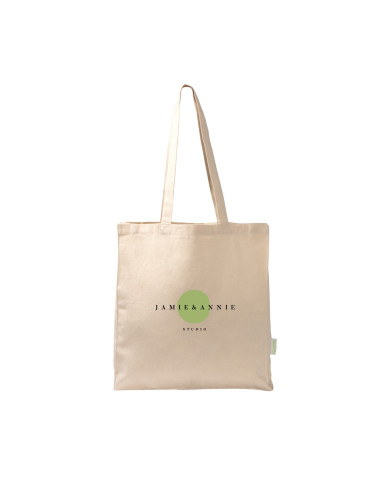 TOTE-BAG PERSONNALISABLE EN COTON BIO 220G "LOPIS" 38x42x9cm
