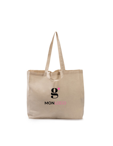 GRAND SAC SHOPPING PROMOTIONNEL EN COTON 150G "MITX" 45x41x15cm