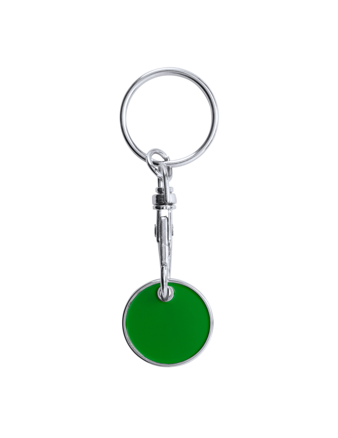 Porte-clés avec jeton personnalisable en métal "TONIC" | SIP19