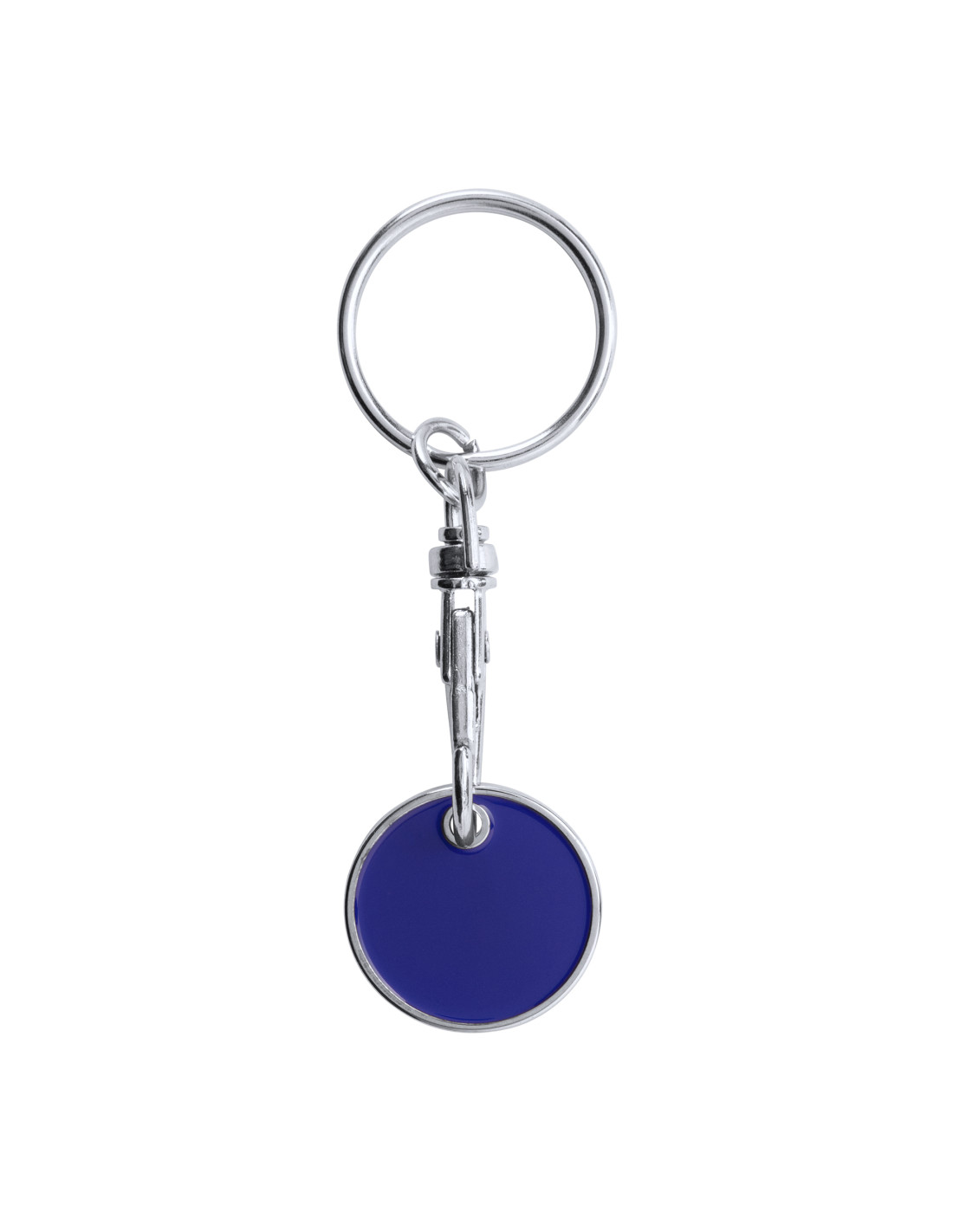 Porte-clés avec jeton personnalisable en métal "TONIC" | SIP19
