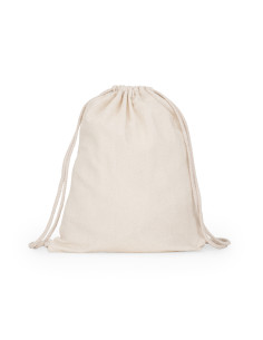 Sac à dos à cordelettes personnalisable en coton 140g "MIRLO" | SIP19