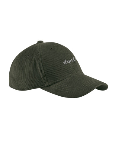 CASQUETTE CÔTELÉE PERSONNALISABLE 6 PANNEAUX EN COTON BIO "AMILIA"