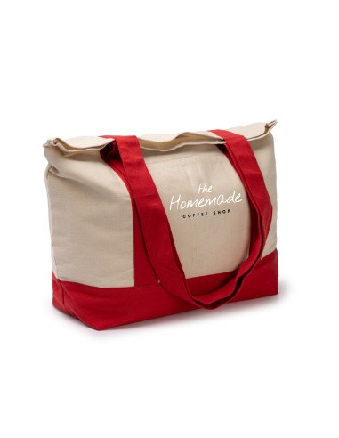 SAC CABAS PERSONNALISÉ EN COTON RECYCLÉ 280G "PATY" 52x37x15cm