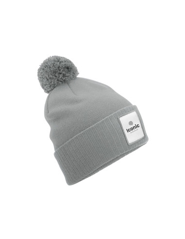 BONNET PERSONNALISABLE AVEC POMPON ET PATCH EN RPET "LAGARD"