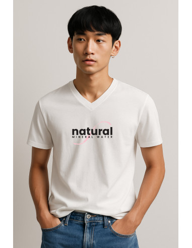 T-SHIRT COL V PERSONNALISÉ HOMME EN COTON 150G "E150 V"