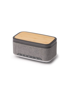 Enceinte multifonctions personnalisée bambou et RPET "MORNIX" | SIP19