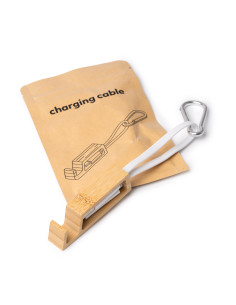 Chargeur multicâble personnalisé en bambou "BOEME" | SIP19