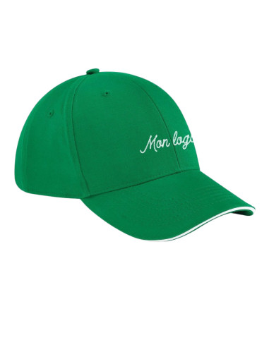 CASQUETTE BASEBALL 6 PANNEAUX PERSONNALISABLE EN COTON "PIPRA"