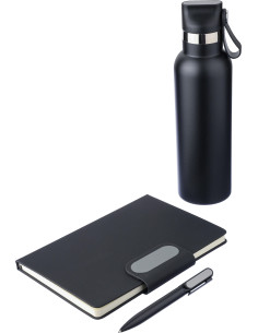 Coffret personnalisable avec carnet et gourde "ERREN" | SIP19