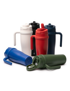 Mug thermos personnalisable en acier inox recyclé "KALAM" de 900 ml | SIP19