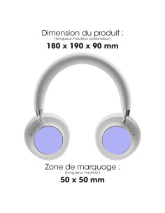 Casque réduction de bruit personnalisable bluetooth "JUNDO" AKASHI | SIP19