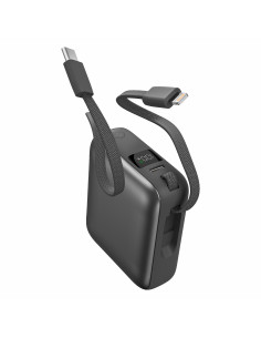 Powerbank personnalisé avec 2 câbles "BUSHI" de 10 000 mAh AKASHI | SIP19