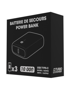 Powerbank personnalisable rétro-éclairé 10 000 mAh "RAITO" | SIP19