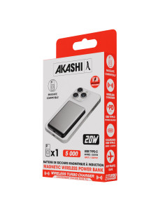 Powerbank magsafe personnalisable aluminium recyclé "MANTI" | SIP19