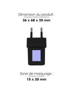 Prise secteur personnalisable de 30W "NANO" | SIP19
