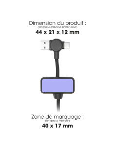 Câble magnétique personnalisable 100W "DAO"| SIP19