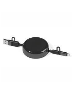 Câble dérouleur personnalisable 4 en 1 "ANWA" 20W | SIP19